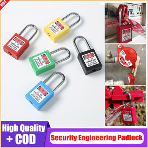 【In Stock】5/10pcs Lock Out Tag Out Kit Safety Padlocks Lockout Hasp Breaker Lockout Ball Valve Lockout Steel Cable Lockout Plug 38mm Insulated Safety Engineering Padlock ABS Plastic Steel Lock Beam Industrial Plastic Loto