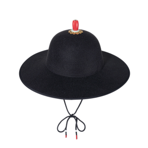 FIRST SONG Vintage Beads Chinese Ancient Hat Hanfu Accessory Headgear Korea Style Hat Costume Halloween Men Historical Caps Photographers