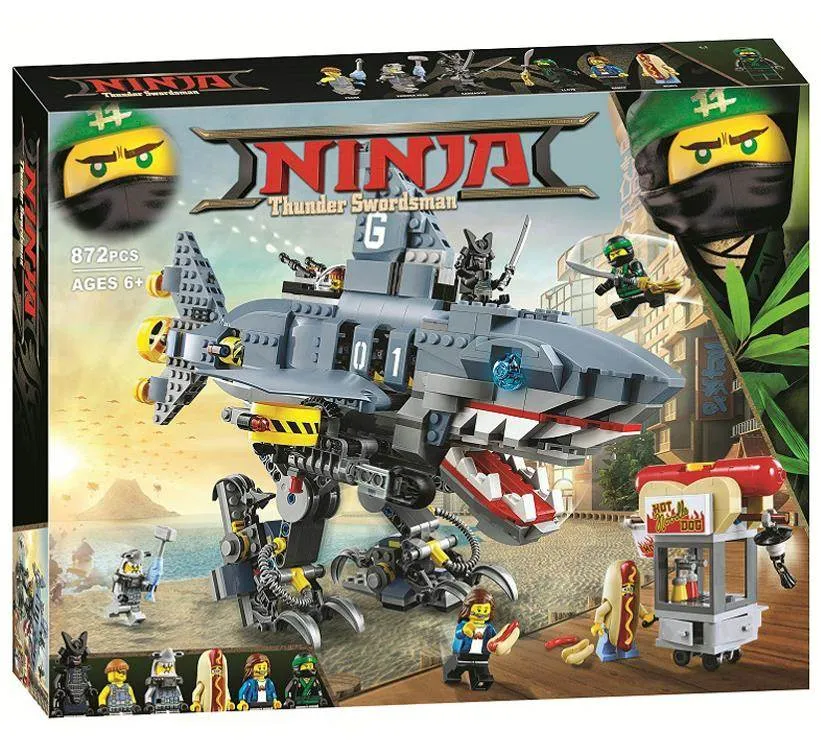 LEGO Phantom Ninja 70656 Gamma Dang Shark Vehicle 70632 Earth