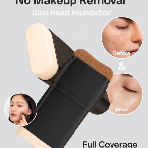 Hydrating Dual-Ended Foundation Stick For Dry Skin Lightweight Concealer Natural Finish Daily Skincare Makeup