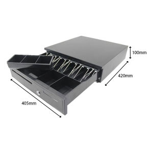 POS Electronic Cash Drawer Box Case Storage 5 Bills 3 Coins Trays ManualAutomatic POS System Cash Box Heavy Duty