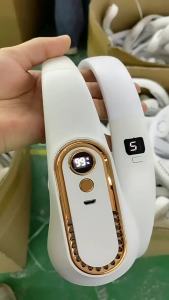 Hanging Neck Fan Digital Display Power Valve ador Bladeless Neckband Fan Portable USB Rechargeable Electric Fans