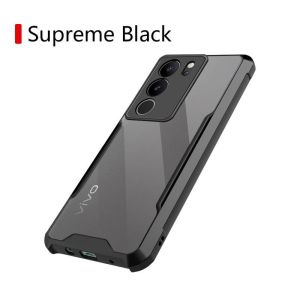 Vivo V29E Case For Vivo V29 Pro Lite E VivoV29E VivoV29 V29Pro VivoV29Lite 5G 2023 Phone Casing Back Cover Clear View Transparent Acrylic Shockproof Bumper Anti Drop Soft TPU Edge All Include