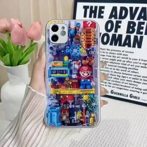 เคสสำหรับ Samsung Galaxy S24Ultra S23Ultra S22Ultra กระจกด้านหลัง ป้องกันเลนส์ กรอบนุ่ม สไตล์บล็อก A54 A34 A52 A53 A14 S23FE A55