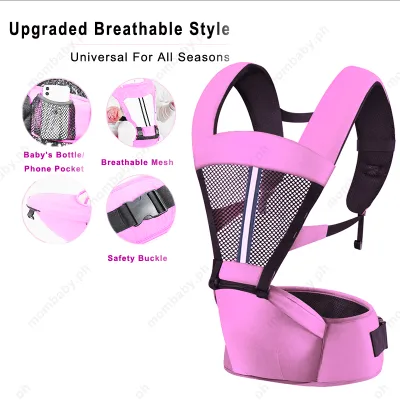 3 In 1 Baby Carrier With Hipseat Detachable Hip Seat Carrier For Baby Comfortable Breathable Baby Carrier 0 To 12 Months