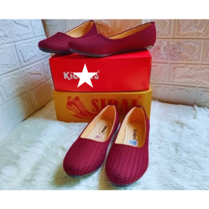 Sepatu Balet Slip On Wanita / Sepatu Flat Rajut Wnita Terbaru