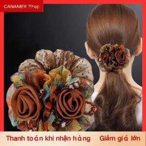 CS Hoa Tóc Ban Nhạc Phụ Nữ Thanh Lịch Của Ban Nhạc Cao Su Đơn Giản Lớn Scrunchies Phụ Kiện Tóc Cho Phụ Nữ