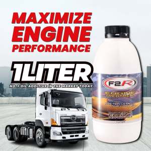 F2R Engine Oil Treatment 1 Liter Anti-Friction Engine Protection Racing Oil Additive for Diesel & Gasoline with Sticker