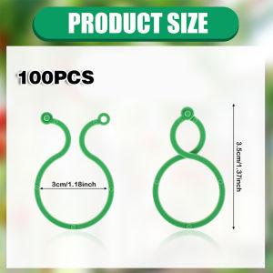 100pcs 200pcs Klip Pengikat Batang Tanaman 8 Shaped / Klip Penjepit Batang Tanaman Kecil