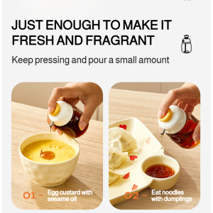 Bottled Oil Easy to Clean Oil Bottle Stop When You Let Go Durable Lightweight Seal Mini
