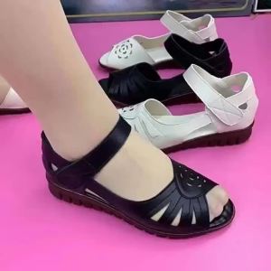 [Free Shipping] Summer New Large-Size Soft-Soled Flat-Toed WomenS Casual Open-Toe Roman Sandals For Outdoor Wear