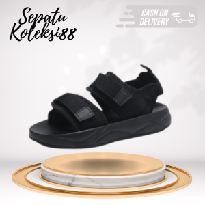 Sandal Wanita Premium Quality Casual Santai Hitam Beige Toska Sepatukoleksi S-03