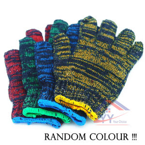 EXTRA THICK Knitted Cotton Hand Gloves (1200)–Wear Resistant Construction Safety Work Gloves/Cotton Gloves/Sarung Tangan Kain