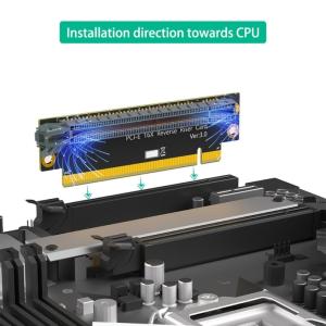 Efficient PCIE 16X 2U Reverse Extension Card Enhances PC Component Compatibility Installation Direction towards CPU