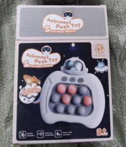 Pop it ยาน UFO มีไฟ ป๊อปอิทไฟฟ้า ของเล่นบีบกด ของเล่นป๊อปอัพไฟฟ้า เกมตีตัวตุ่น เสริมพัฒนาการ บรรเทาความเครียด MJW-03