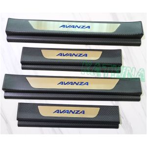 Sillplate Samping Injakan Mobil Avanza 2022 Carbon Sill Plate
