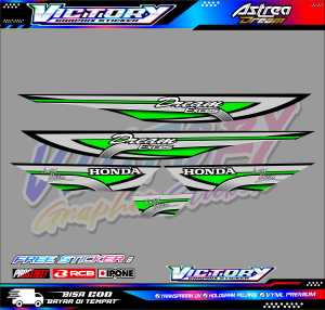 STRIPING LIST VARIASI ASTREA DREAM / STIKER MOTOR HONDA ASTREA DREAM