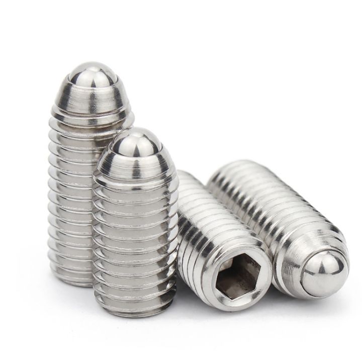 Allen Spring Action 304 Stainless Steel Hex Socket Allen Spring Ball Plunger Grub Point Set ...
