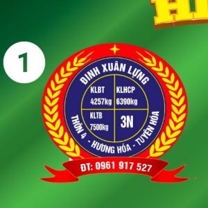 Đôi tem tải trọng thông số xe tải - Decal 3 lớp Phản quang 7 màu (SL: 1 đôi)