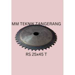 Sprocket RS 25 x 45 T Gear Rantai Single Gir gigi Z 45T RS25 -1 25Z40 25X45T 25-1 tipe B RS-25x45T