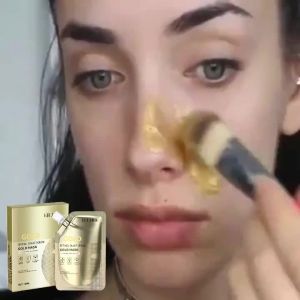 EELHOE  Masker Emas Racun Ular Retinol   Membersihkan kulit mengencangkan pori-pori masker hidrasi yang mencerahkan dan meremajakan