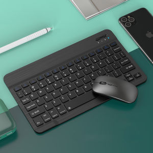 Macaron Wireless Bluetooth Keyboard Mini Keyboard Mouse Set Slim Portable Mobile Tablet  With Long Battery Life For Windows Android And Ios