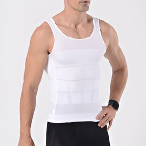 Mens Body Shaping Vest Y-Tummy Control Sculpting Body Vest Male Waist Slim Vest Shaper  Sports Vest Top
