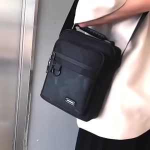 New Mens Korean Style Minimalist Sport Outdoor Durable Nylon Large Capacity Multi-Functional Crossbody Bag