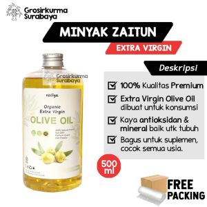 EVOO Minyak Zaitun Extra Virgin 500ml Murni Organik Untuk Konsumsi Suplemen Natural Borges Casa Bert