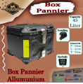 Box Motor Panier Box Pannier Box Almunium 45 Liter Alumunium Top Box Ori Import Bukan Badak Hitam Maggua Guardian. 