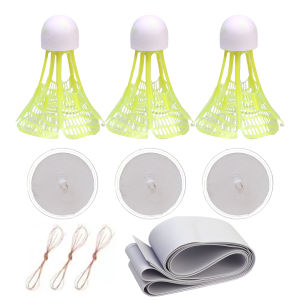 Glowing Balls Portable Badminton Trainer Badminton Practice Robot Self-study Training Rebound Badminton Tool Shuttlecock Supplie