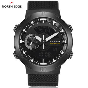 NORTH EDGE HORNET mens Sports Watch 2022 Speedometer Automatic Illumination Swimming Watch 50m Waterproof World Time Metal Button Suitable for Outdoor Sports Triathlon