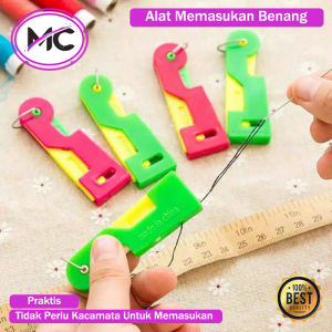 Alat Pemasuk Benang ke Jarum Mata Nenek Warna Warni Pasang Benang 2 pcs