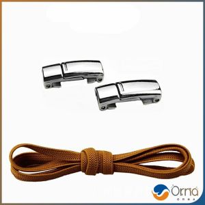 Orna เชือกผูกรองเท้า แบบแม่เหล็ก ยืดหยุ่น ใช้งานง่าย สีพื้น จํานวน 1 คู่ Shoelace