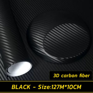BenMax Carbon Fiber Sticker 3D Vinyl Matte Black Waterproof Vinyl Roll Motorcycle Decal Multi Size Car Styling