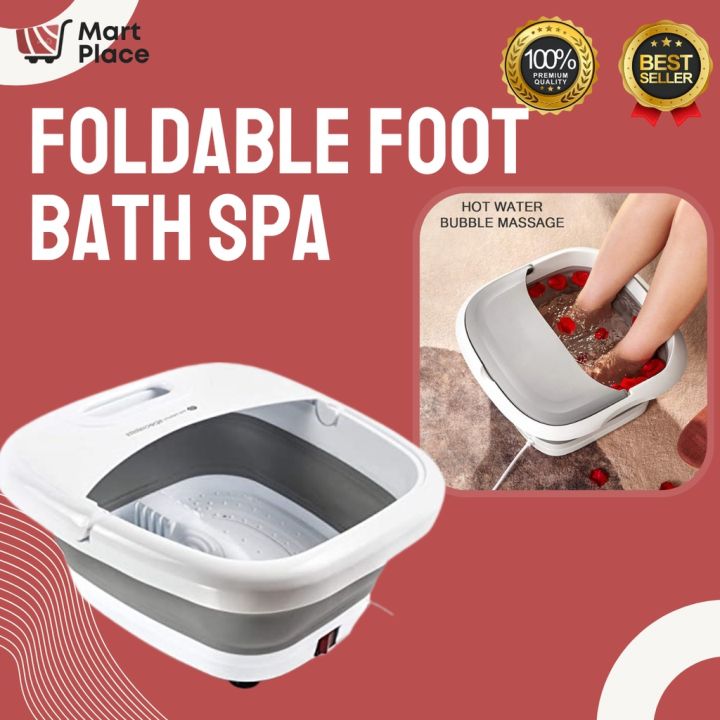 Foldable Foot Bath Spa Tub & Bubble Massager Massager Electric Bath