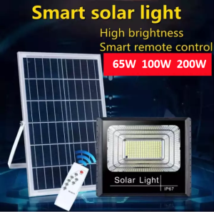Bigsun 100W Solar Light Outdoor Light Flood Light