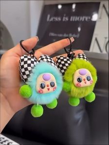 พวงกุญแจตุ๊กตาถ่านน้อย ขนเฟอร์เทียมนุ่มนิ่ม พวงกุญแจการ์ตูนน่ารัก