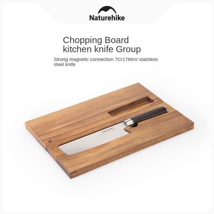 Naturehike Outdoor Kitchen Portable Knife Chopping Board Set Magnetic Portable Design Lazada Ph 