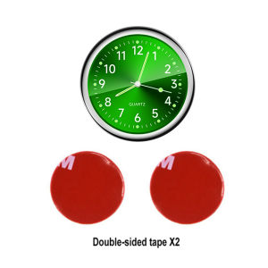 นาฬิการถยนต์ส่องสว่างขนาดเล็กติดภายในรถยนต์กลศาสตร์นาฬิการะบบควอทซ์เครื่องประดับรถยนต์40Mm นาฬิกาดิจิทัลขนาดจิ๋ว