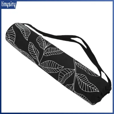 Sports Yoga Bag Large Capacity Leaf Print Non-deformable Store Items Polyester Cotton Canvas Gym Bag Sports Travel Duffel Bags for Yoga No Fading Fitness