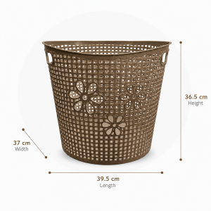 Large Clothes Laundry Basket Plastic Storage Organizer Ventilated Hamper for Home Bathroom Bedroom Laundry Area