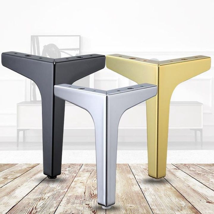 WENTIVV 4pcs Iron Desk Metal Legs Dresser Foot Cabinet Table Legs Sofa ...