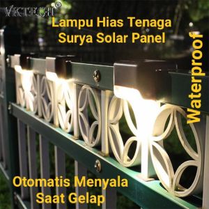 LAMPU PANEL SOLAR LAMPU HIAS PAGAR TAMAN LAMPU TENAGA SURYA SERBAGUNA - BDC