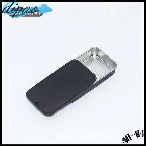 【dipao】 Metal Rectangular Empty Mini Tin Box Tinplate Push Candy Cases Storage Box