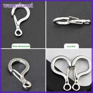 wangzhansi 1 cái nhỏ nhỏ 12mm đến 23mm 316 thép không gỉ mùa xuân Snap hook nhanh chóng phát hành Carabiner Clasp ngoài trời Fob Công cụ vòng chìa khóa