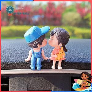 【Special Offer】Swinging Dashboard Ornament Sliding Car Decoration for Dashboard Rearview Mirror Hanging Plush Doll Anti Slip Base Car Interior Accessories for Women Girls Couples Gifts for Car Vehicle Motorcycle