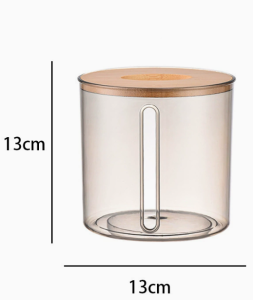 Wood Lid Tissue Box Transparent Napkin Holder Kotak Tisu for Home Living Room Bedroom Office Car Decor