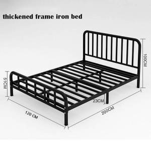 Iron Bed Frame Luxury Metal Bed Frame Double Iron Bed Apartment Iron Bedstead modern simple single bed/double bed/queen bed size ﻿