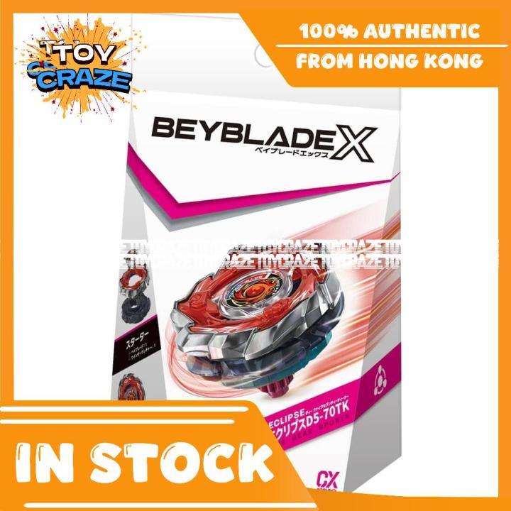 Beyblade X Starter Sol-Eclipse CX-09 - Beyblade Desmontable Con X-Dash, Lanzador De Bobina Y Personalización De Modos
